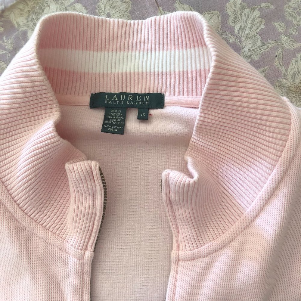 Ralph Lauren Cotton Knit Summer Jacket-  Plus Size